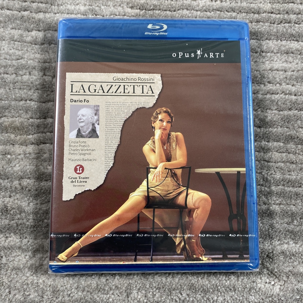 Rossini La Gazzetta Blu-ray Opera Opus Arte Gran Teatre Liceu New Sealed